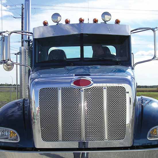 peterbilt 389 bug shield