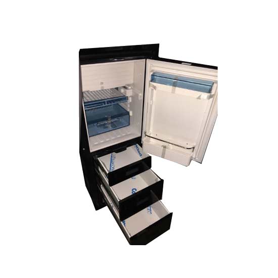 Download Black Painted 4 Drawer Storage System W Refrigerator Trim Kit Fits Kenworth Passenger Side 4 State Trucks