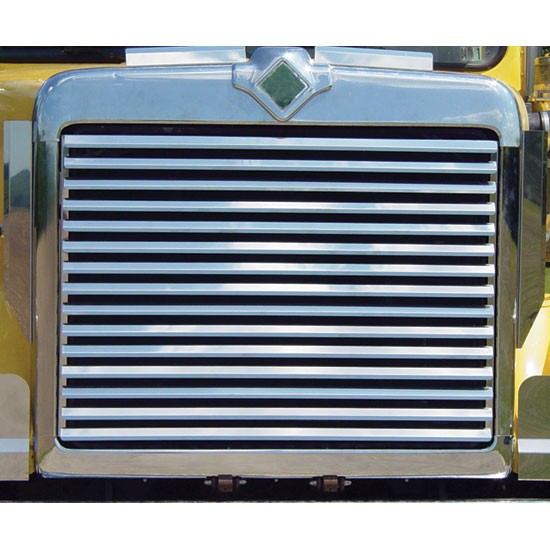 RoadWorks Stainless Steel Grille with 15 Horizontal Grille Bars for International 9300 