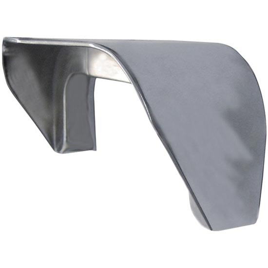 United Pacific C5002 Stainless Steel Visor-Fits 4 Mirror 