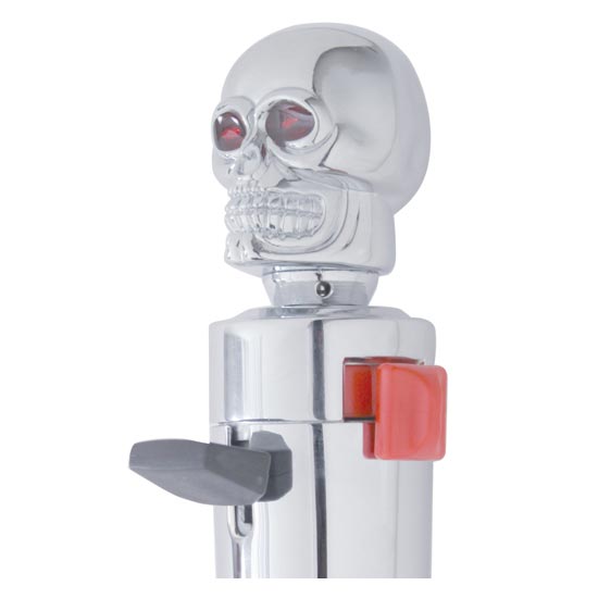 chrome skull gear shift knob