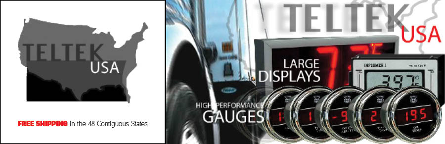 LED Color: Blue PSI Range: 0-150 Teltek USA Air Pressure Gauge for Any Semi,Pickup Truck or Car Bezel: Black