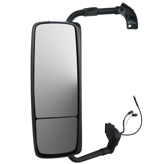 ECCPP Rear View Mirror Heated Right Side Upper Mirror Lens RH Passenger Side Main Mirror Glass fit 2008-2019 Volvo VNL with Power Operation 